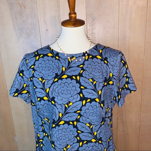 NWOT Boden Blue Rose Sheath Dress. Size 12 - Picture 2 of 12